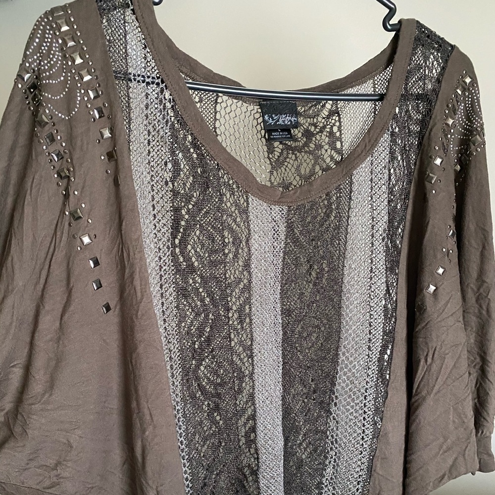 Daytrip see through top of with rhinestones